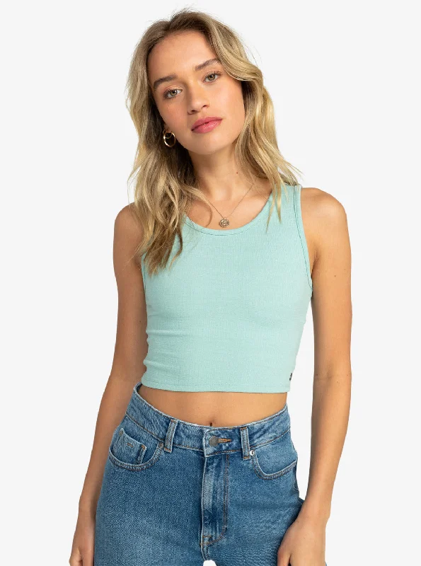 Good Keepsake Crop Top - Blue Surf