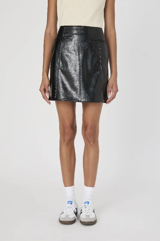 Emmet Vegan Leather Mini Skirt