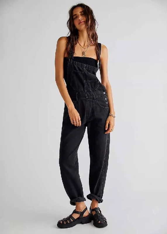 Ziggy Denim Overalls - Mineral Black