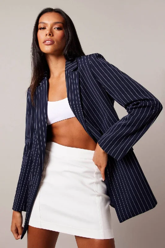 Blue Stripe Blazer