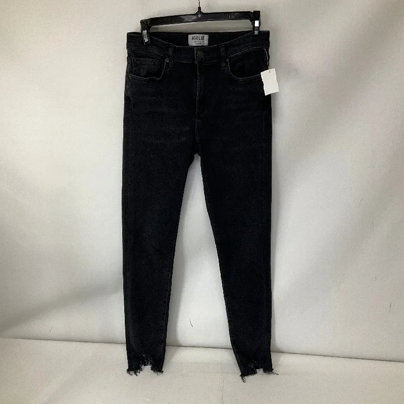 Jeans Skinny By Agolde In Black, Size: 4