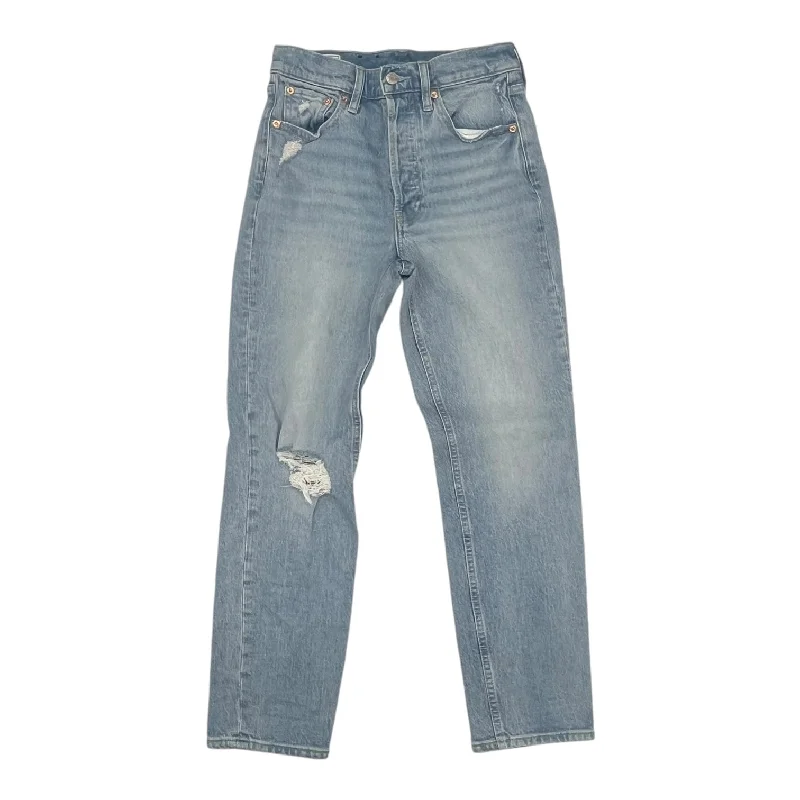 Jeans Straight By Gap In Blue Denim, Size:2