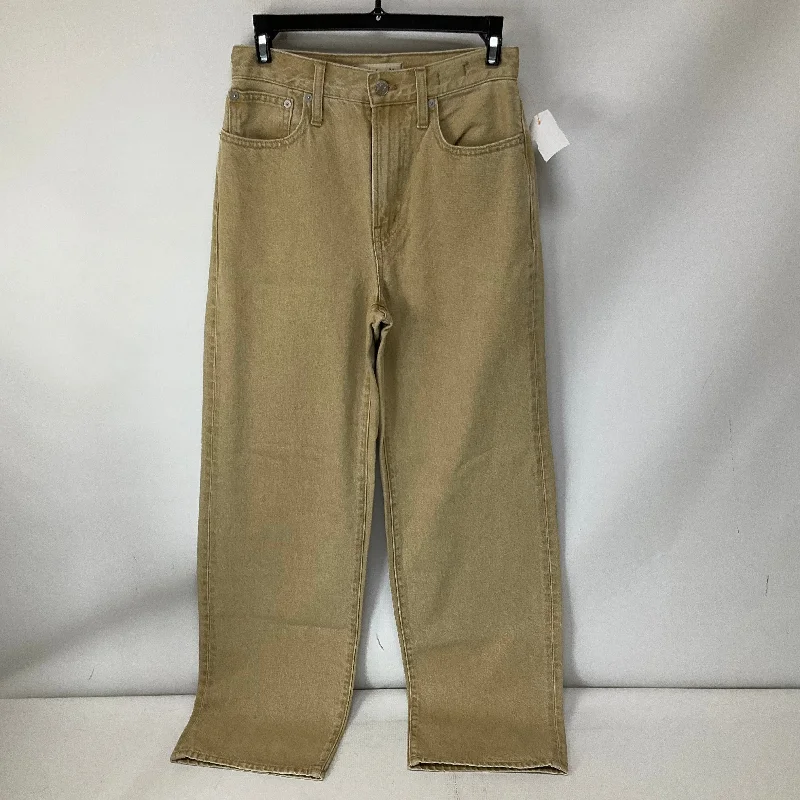 Jeans Wide Leg By Madewell In Tan Denim, Size: 0