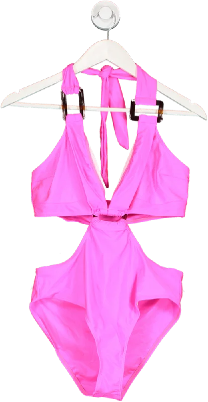 SHEIN Pink Cut Out Swimsuit UK L