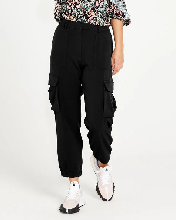 Sass Mischa Cargo Jogger Black