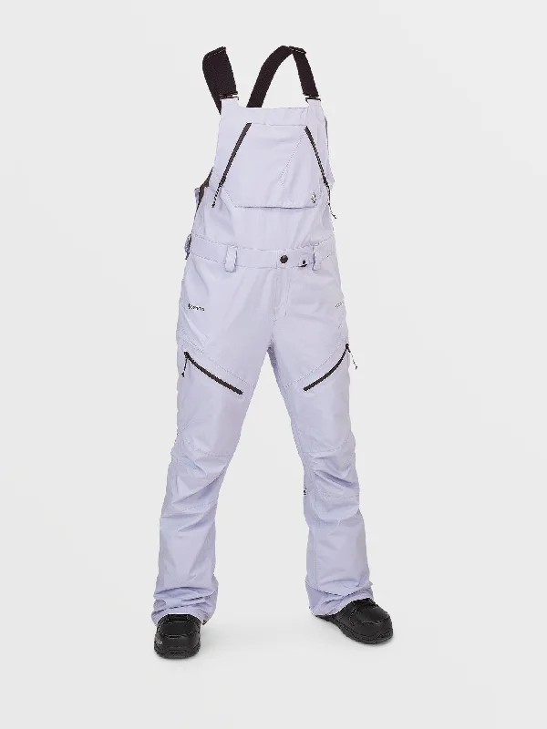 Womens Elm Stretch Gore Bib Overalls - Lilac Ash