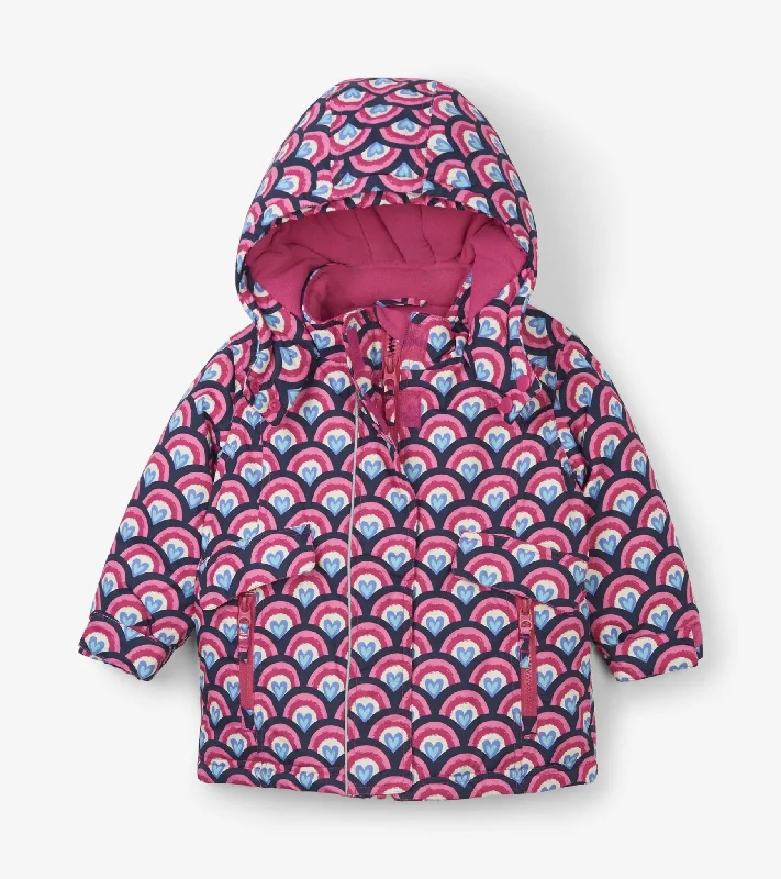 Hatley Lovely Rainbow Baby Snow jacket