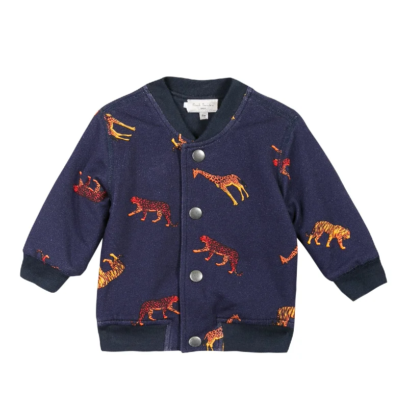 Paul Smith Junior Baby Tiger Giraffe Bright Navy Jacket