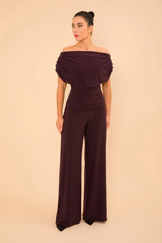 Carbon jumpsuit in blackcurrant