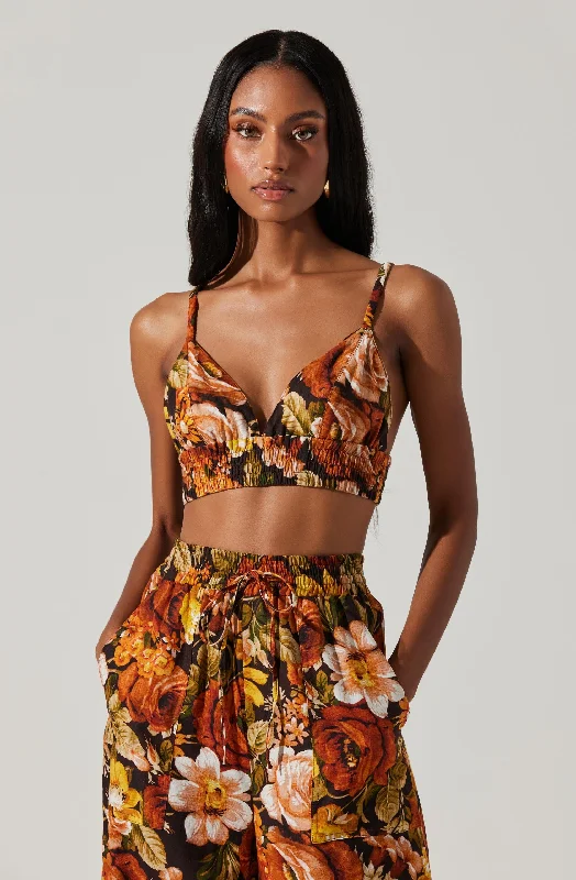 Tevy Floral Crop Top