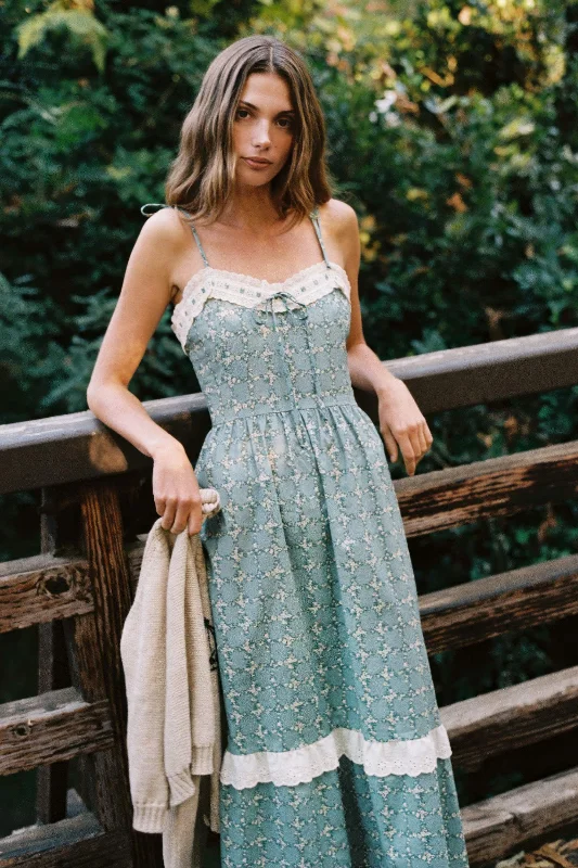 The Emma Dress | Teal Trellis