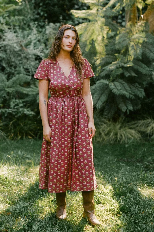 The Simple Dawn Dress | Antique Lotus Red