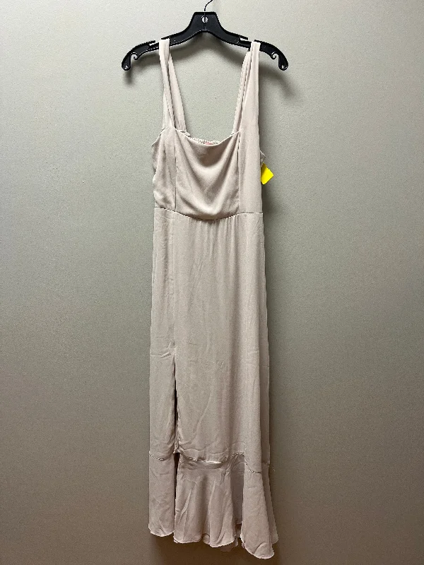 Dress Casual Maxi By Mumu In Tan, Size: M