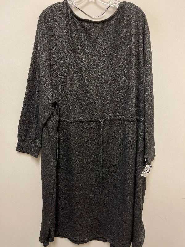 Dress Casual Maxi By Terra & Sky In Grey, Size: 0