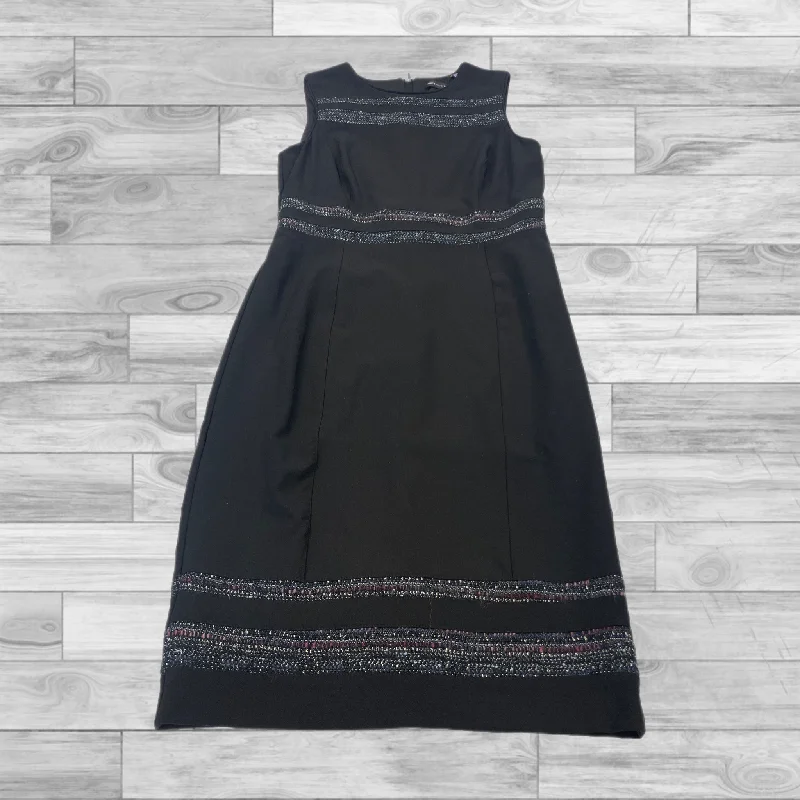 Dress Casual Midi By White House Black Market In Black, Size: 10