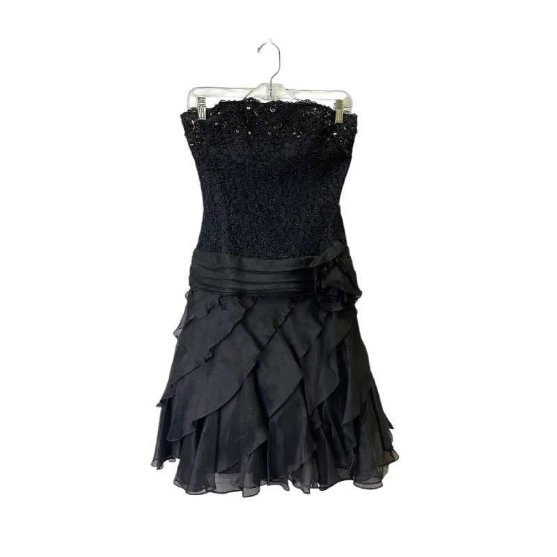 Dress Party Midi By Tadashi In Black, Size:S