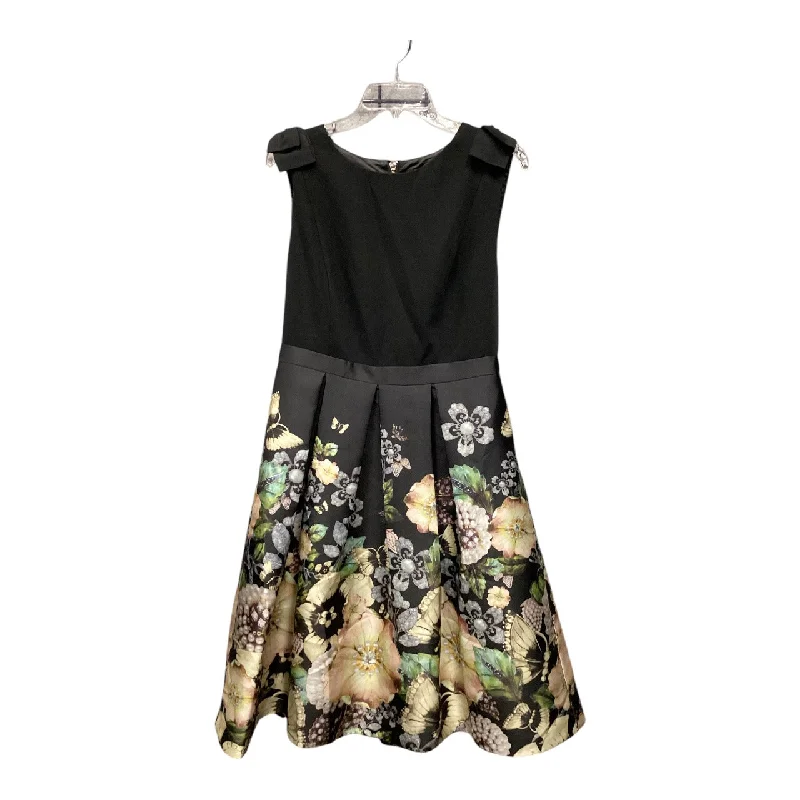 Dress Party Midi By Ted Baker In Floral Print, Size: 12