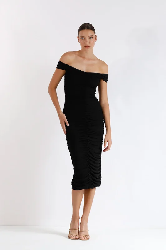 New Horizon Tapered Midi Black