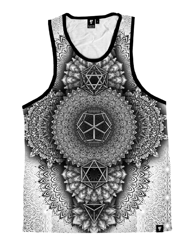 Platonic Mandala White Unisex Tank Top