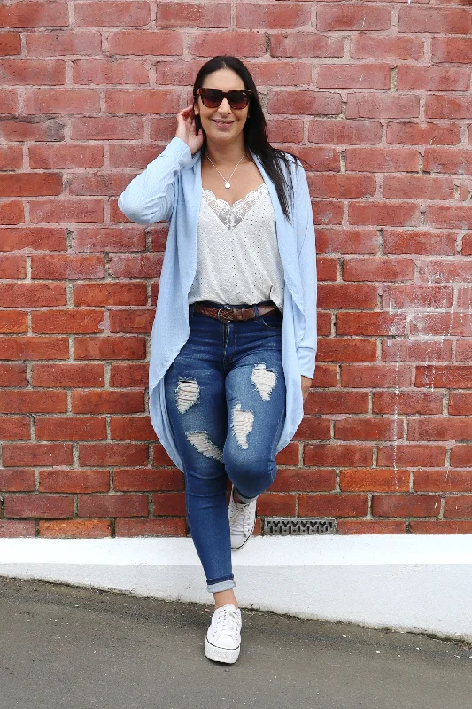 Sky Blue - Lightweight Kimono Cardi