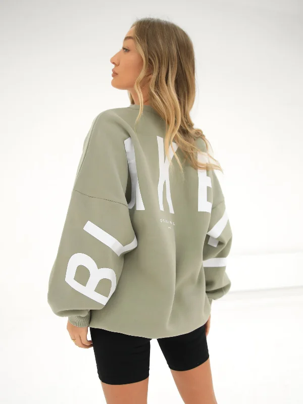 Isabel Oversized Jumper - Olive